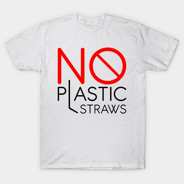 No plastic straw T-Shirt by Ageman